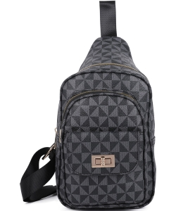 Monogram Sling Bag Backpack SJ21378 BLACK